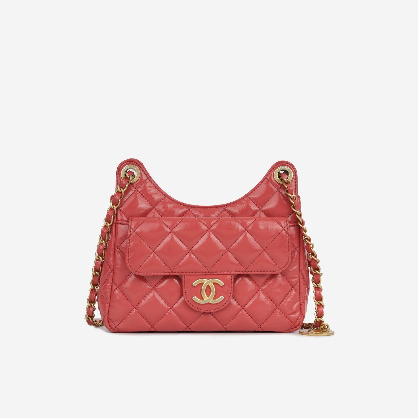 Chanel Cruise 2023 Small Hobo Bag - Coral