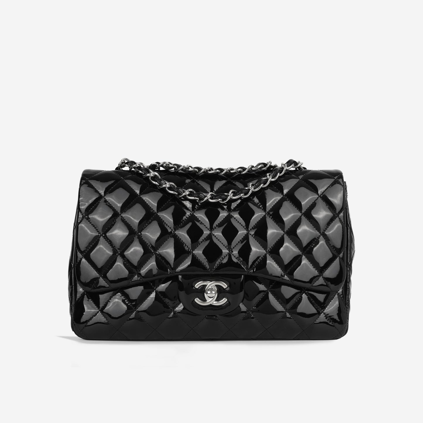 Chanel Classic Flap Lambskin Black Shoulder Bag Style 90