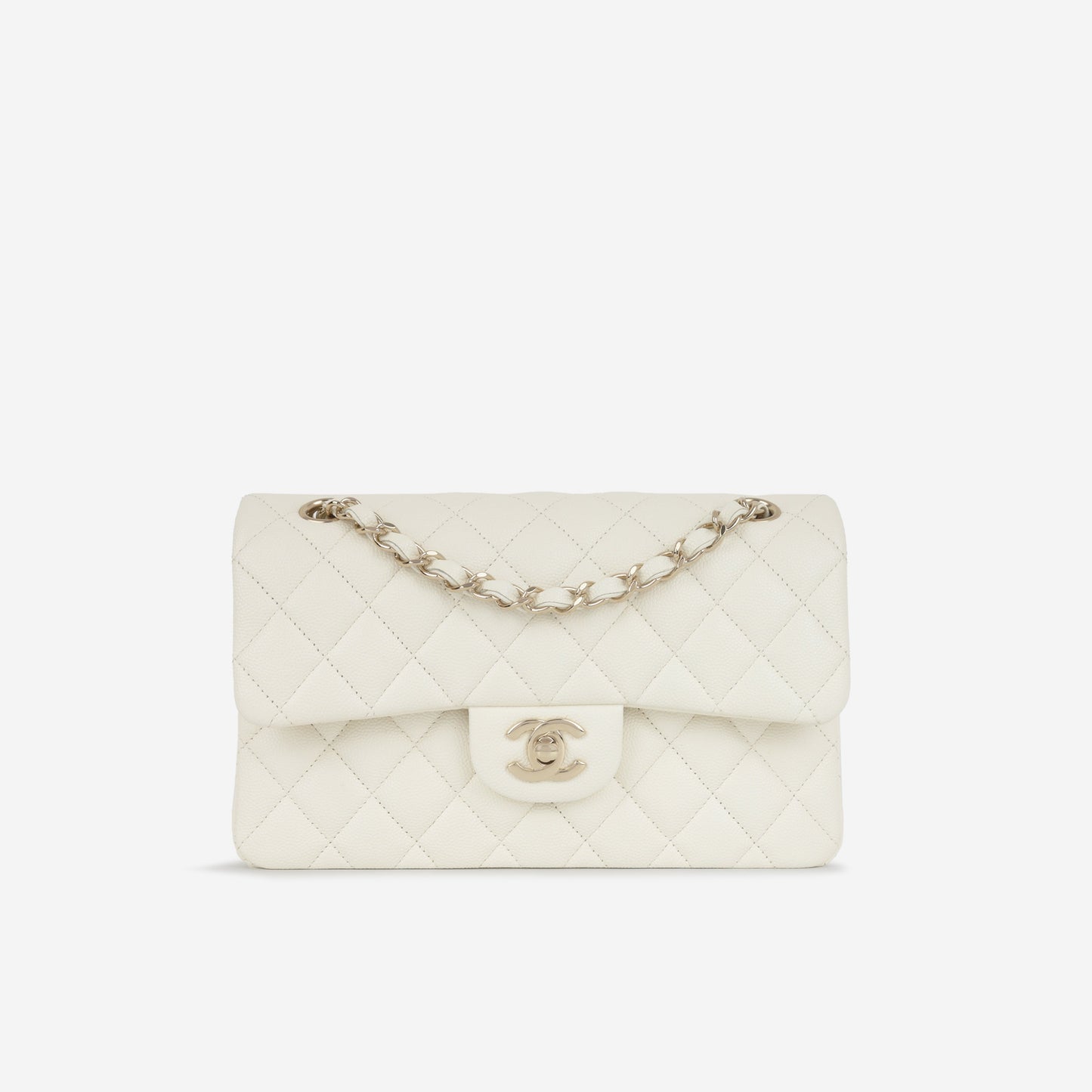 Chanel Classic Flap Lambskin Gold Shoulder Bag Style 136