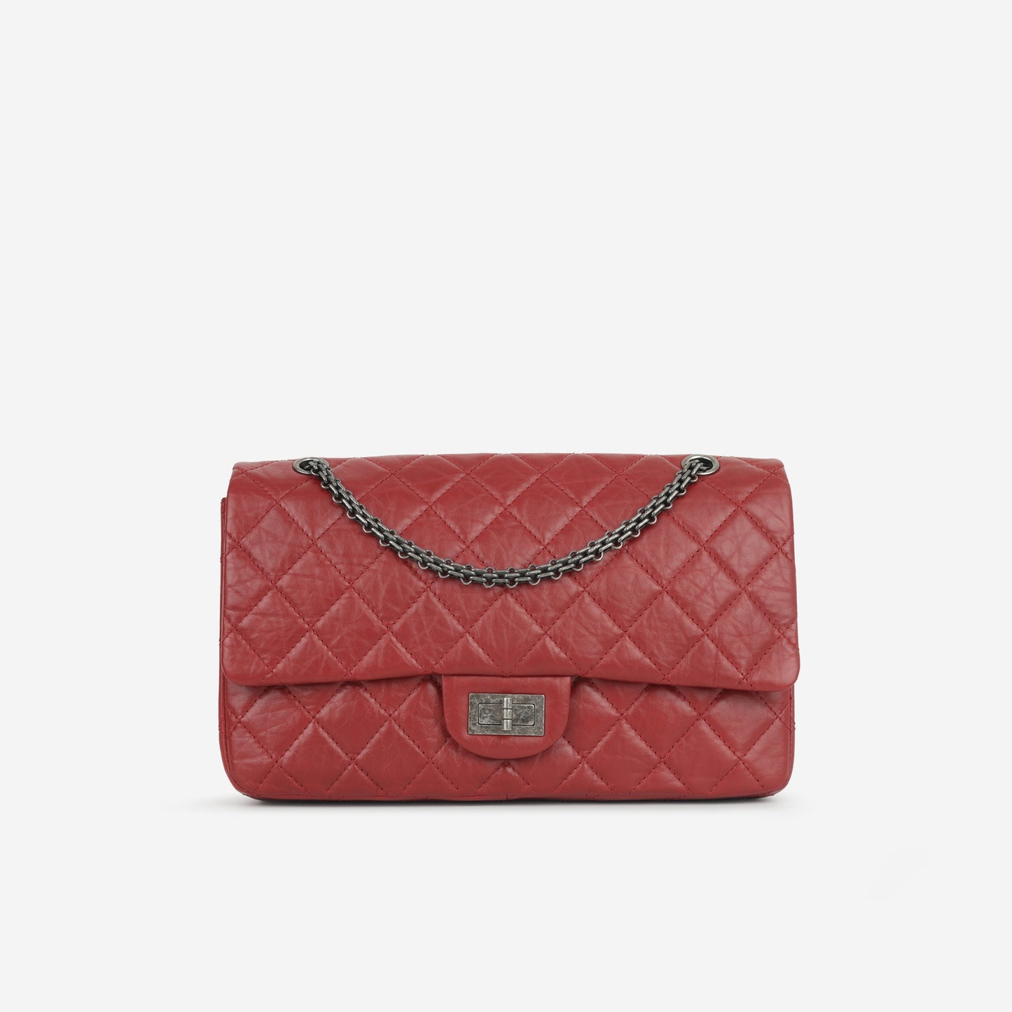 Chanel Classic Flap Lambskin Red Shoulder Bag Style 2