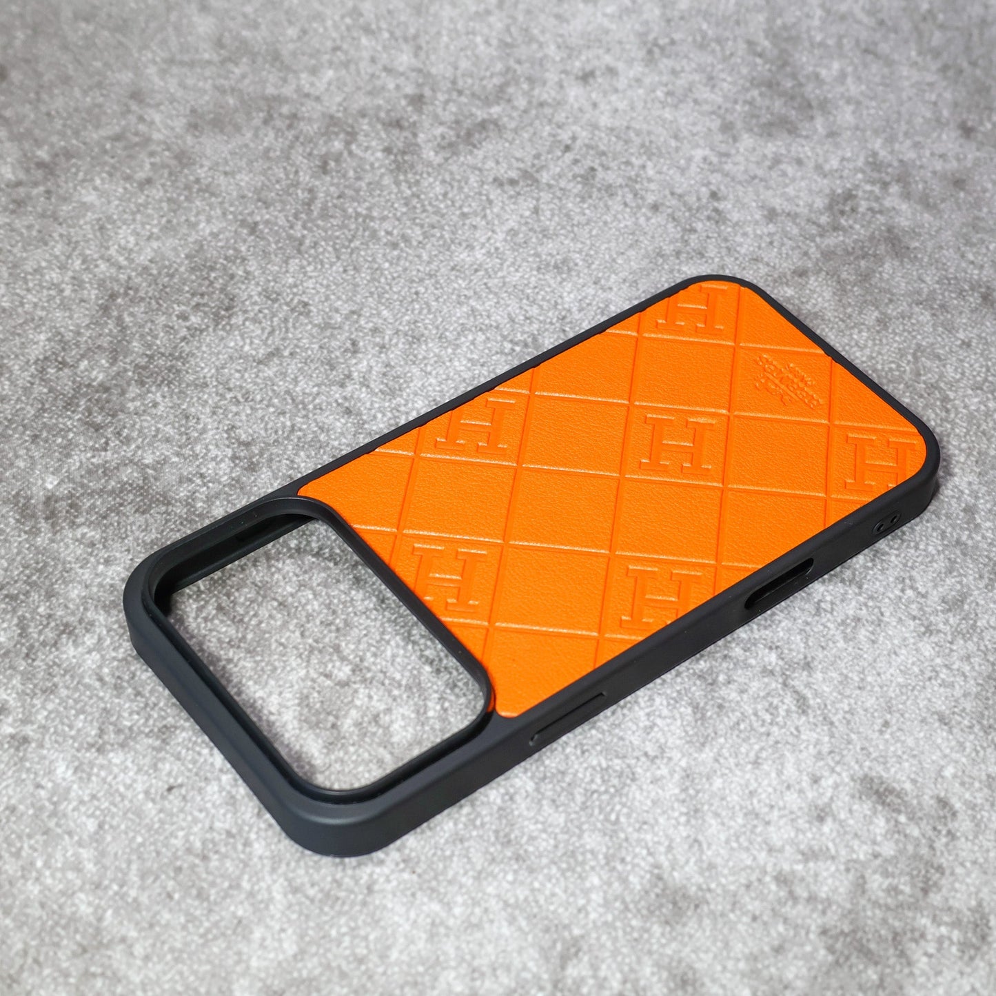 Stamped Leather Hermes iPhone Case