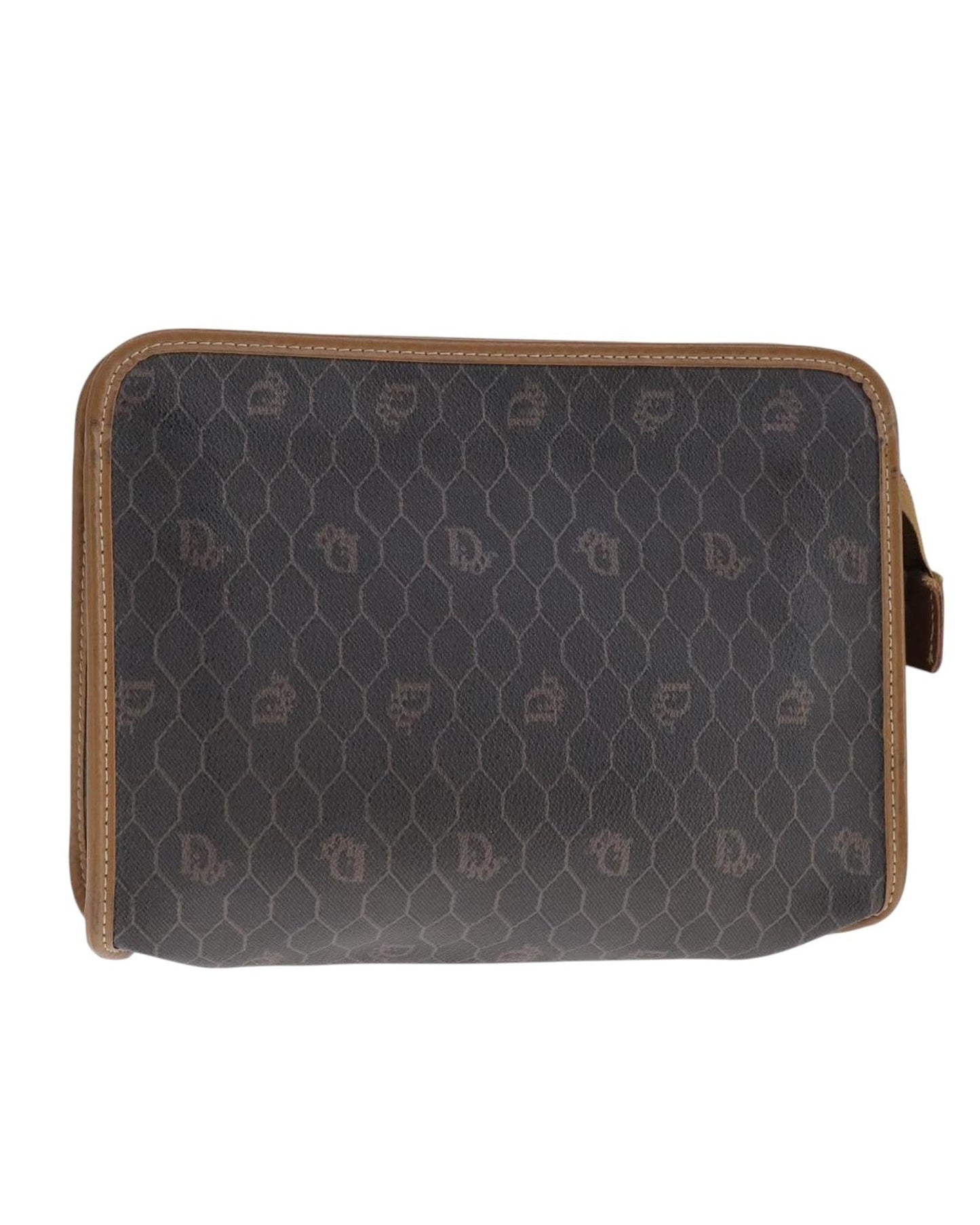 Honeycomb Canvas Crossbody Bag with Minor Wear and Tear
