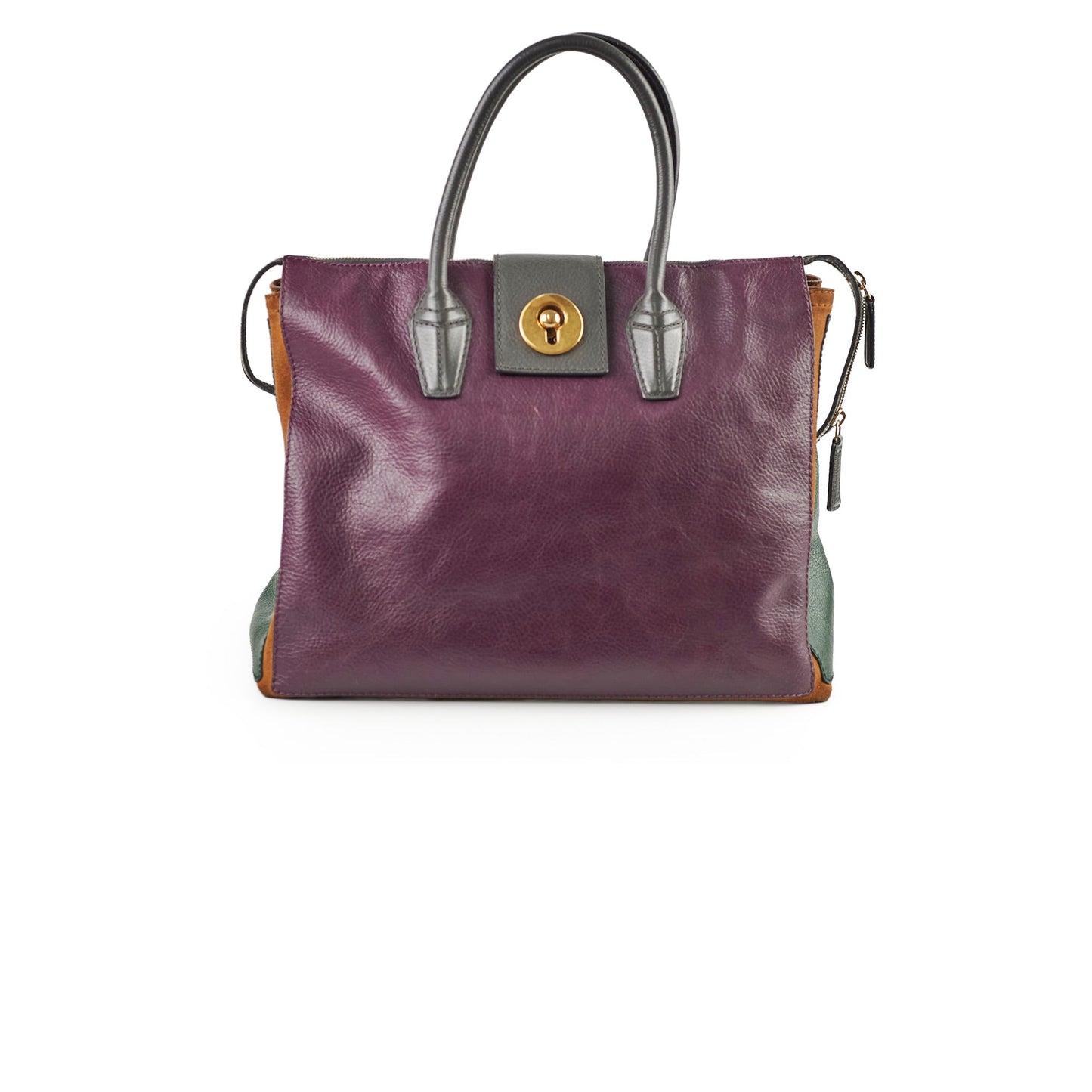 Saint Laurent M Two Cabas Color Leather Tote Bag