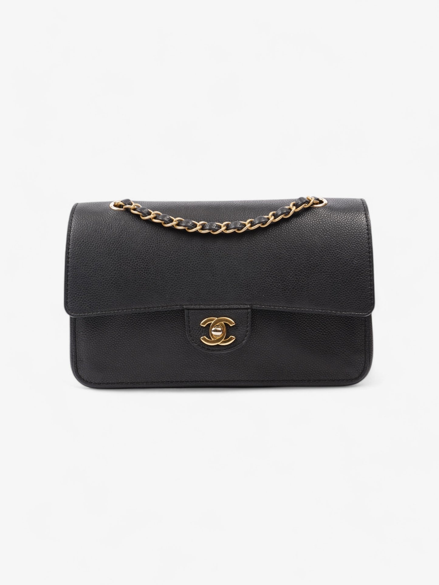 Chanel Classic Double Flap Black Caviar Leather Medium
