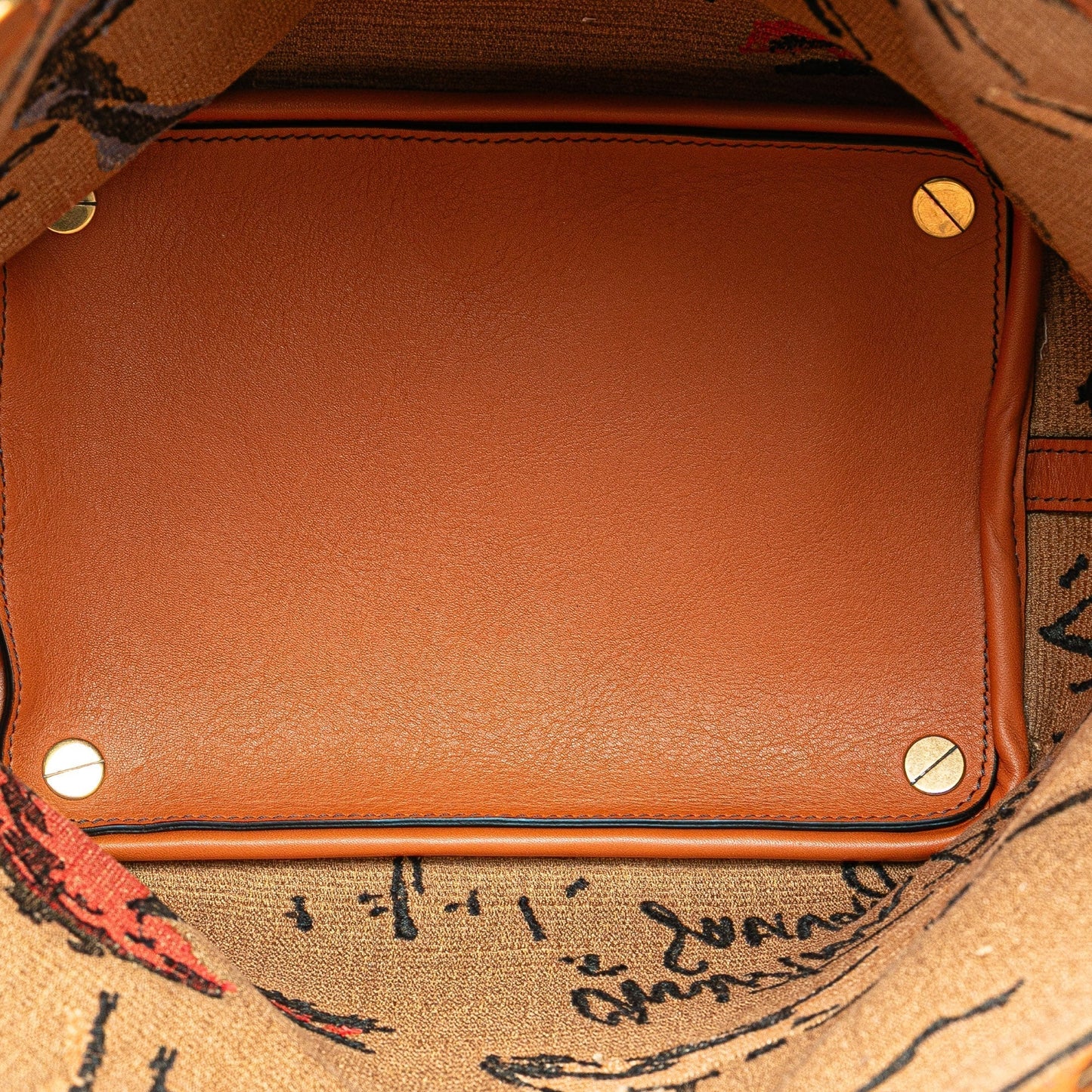 Dior Leather Canvas Handbag