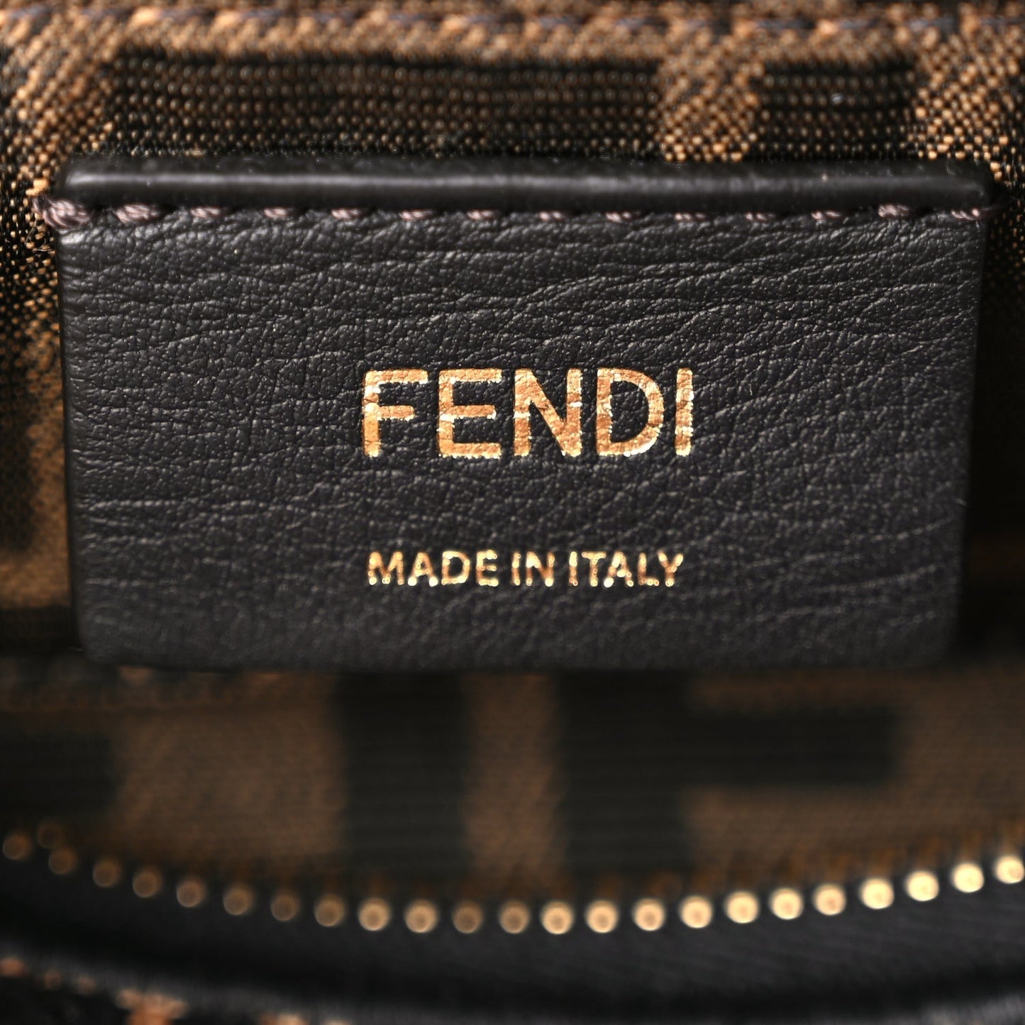 Fendi Raffia Chenille Vitello King Plexiglass Micro FF Mini By The Way Top Handle Boston Bag Naturale Black