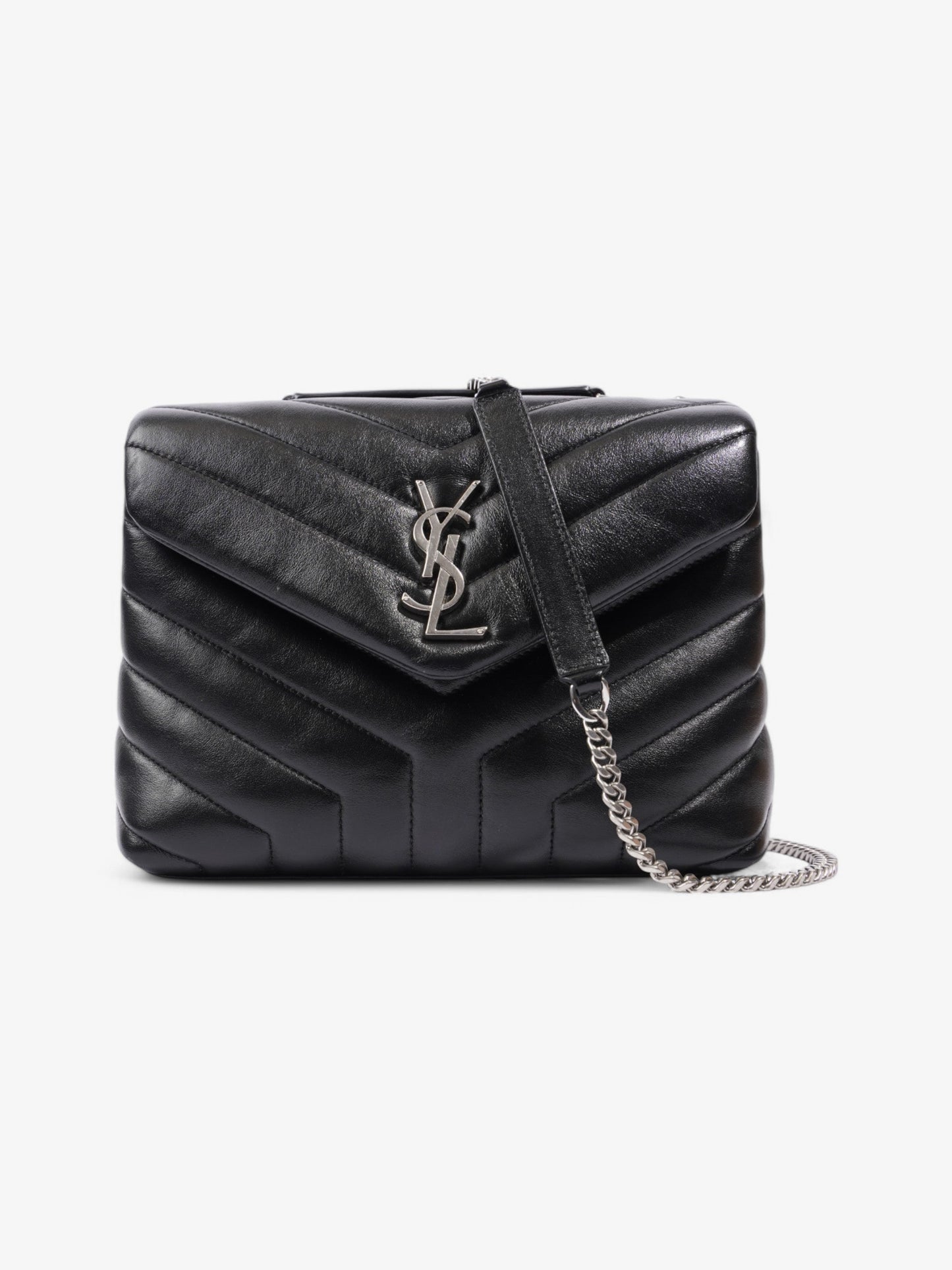 Saint Laurent Loulou Black Quilted Leather Small
