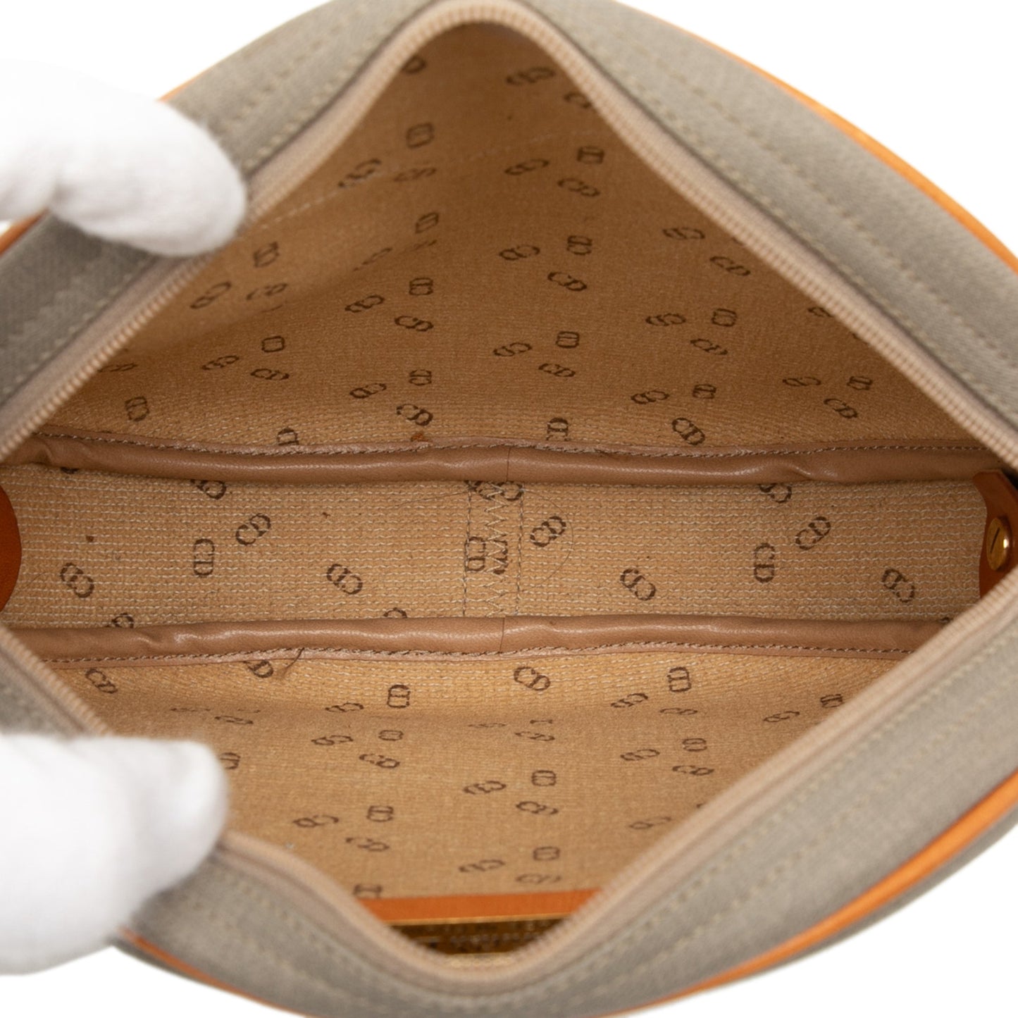 Gray Dior Coated Canvas Cd Crossbody