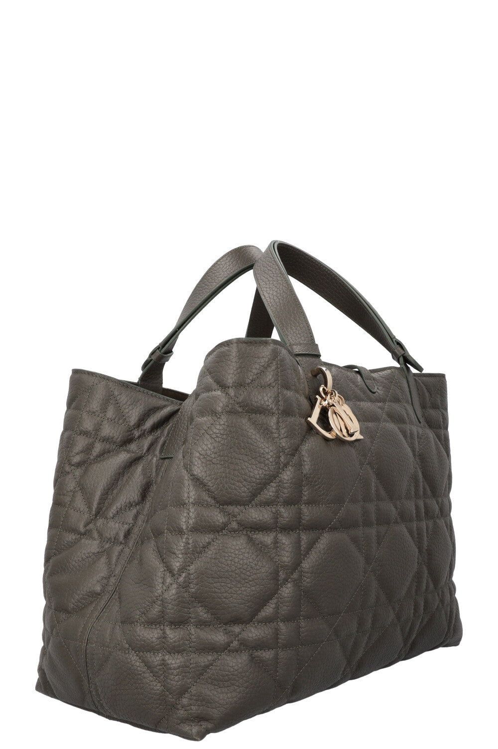 Christian Dior Large Toujours Handbag Macrocannage Olive