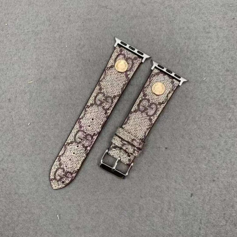 Apple Watch Band Gucci Canvas Leather