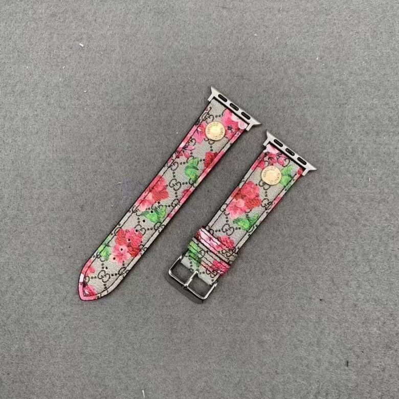 Gucci Band For Apple Watch Bloom Canvas