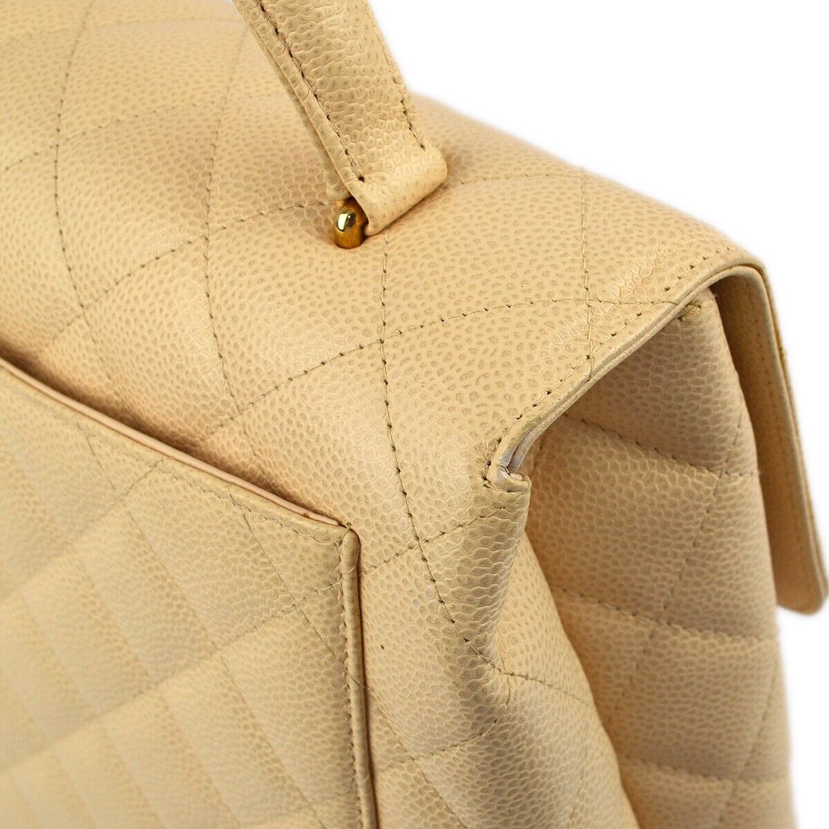 Chanel Caviar Beige Luxury Handbag Style 5