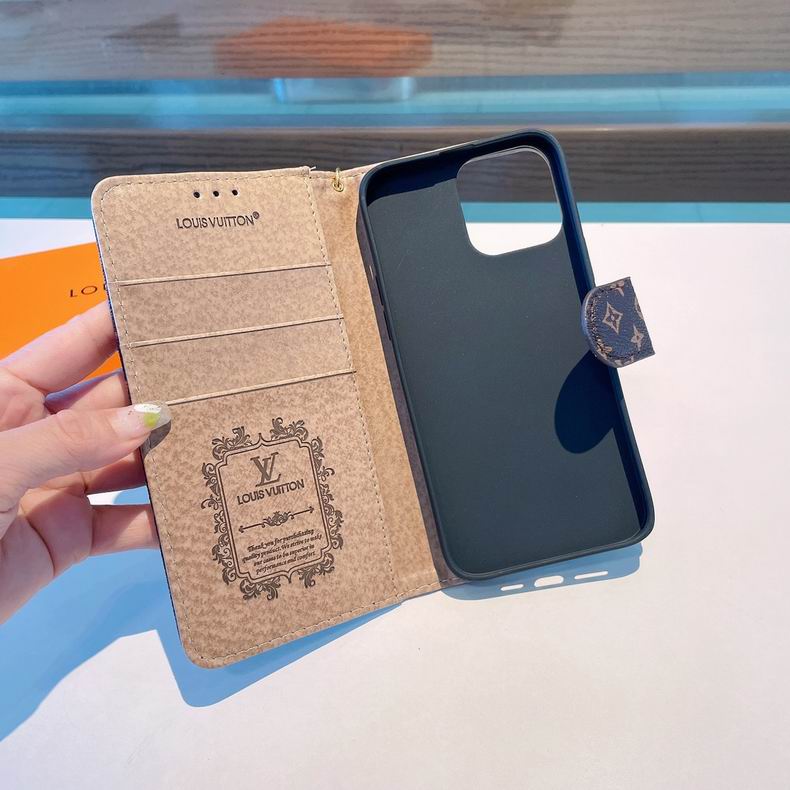 Louis Vuitton iPhone Folio Wallet Case for 1116 Pro Max Plus