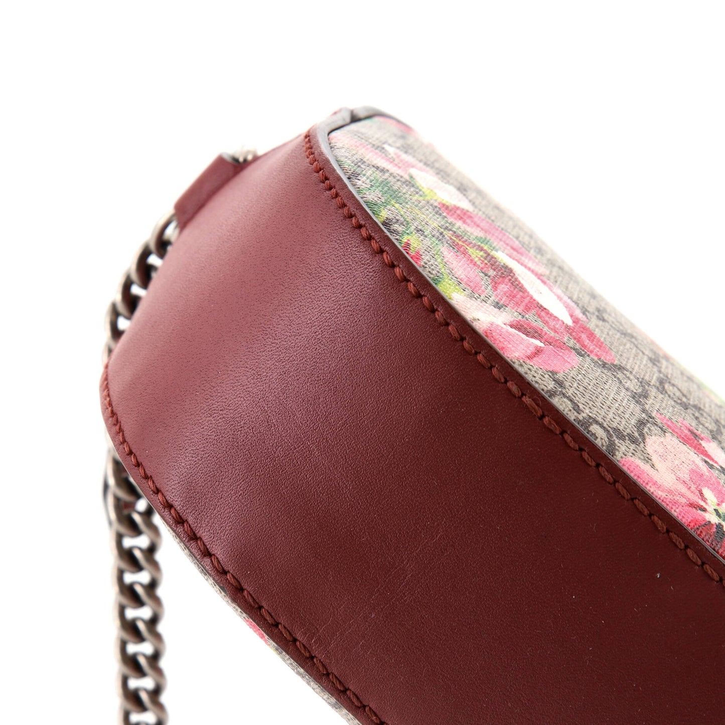Chain Crossbody Bag Blooms Print GG Coated Canvas Mini
