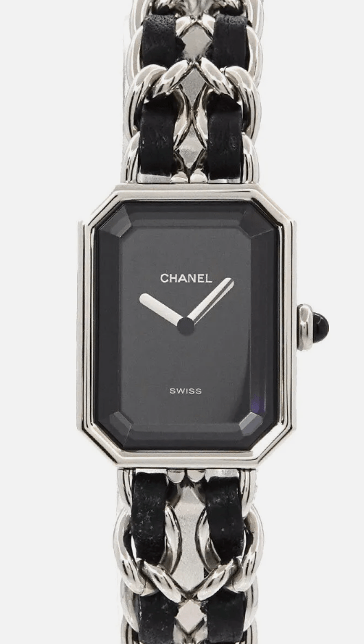 CHANEL Premiere Watch Quartz Black Dial SHW #L