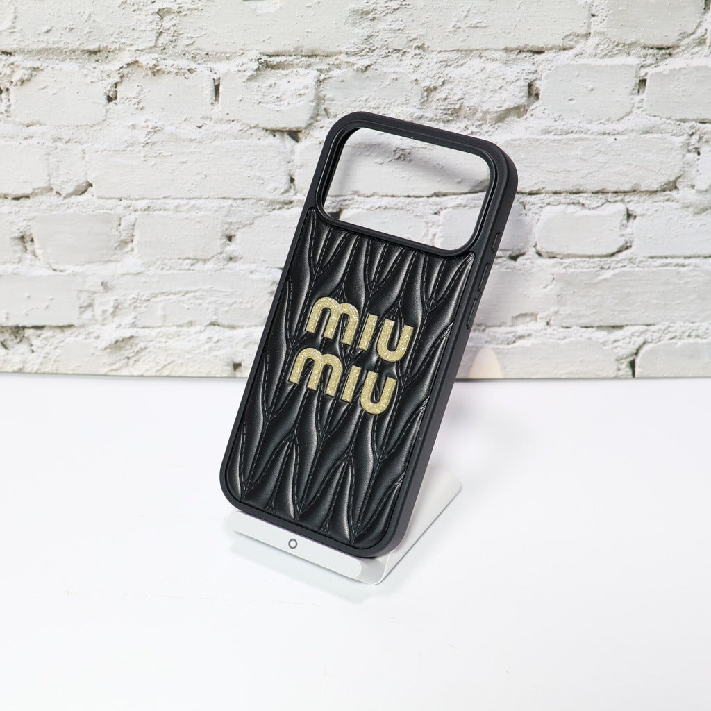 MM 3 Color Soft Leather Quilted iPhone Case