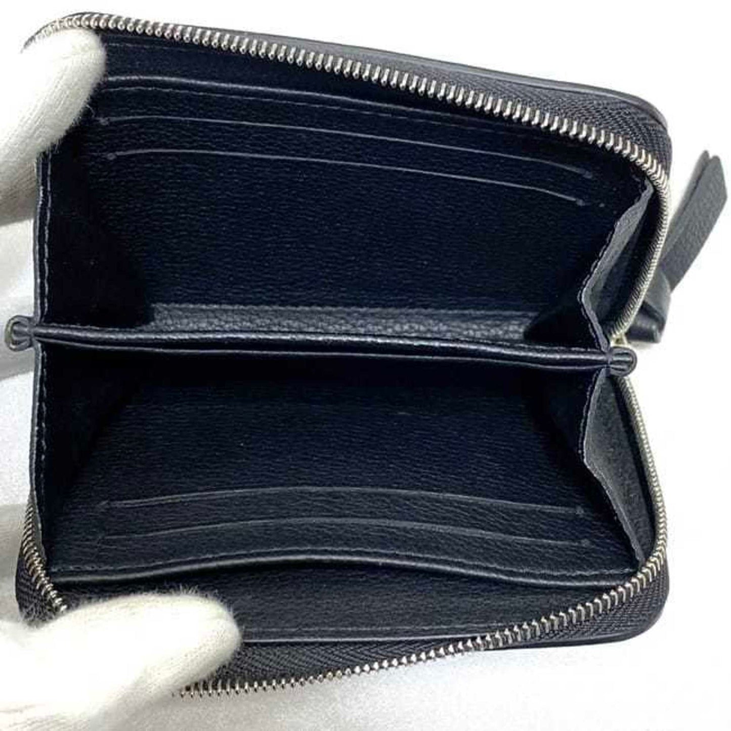 Louis Vuitton Noir Leather Coin Purse/Coin Case