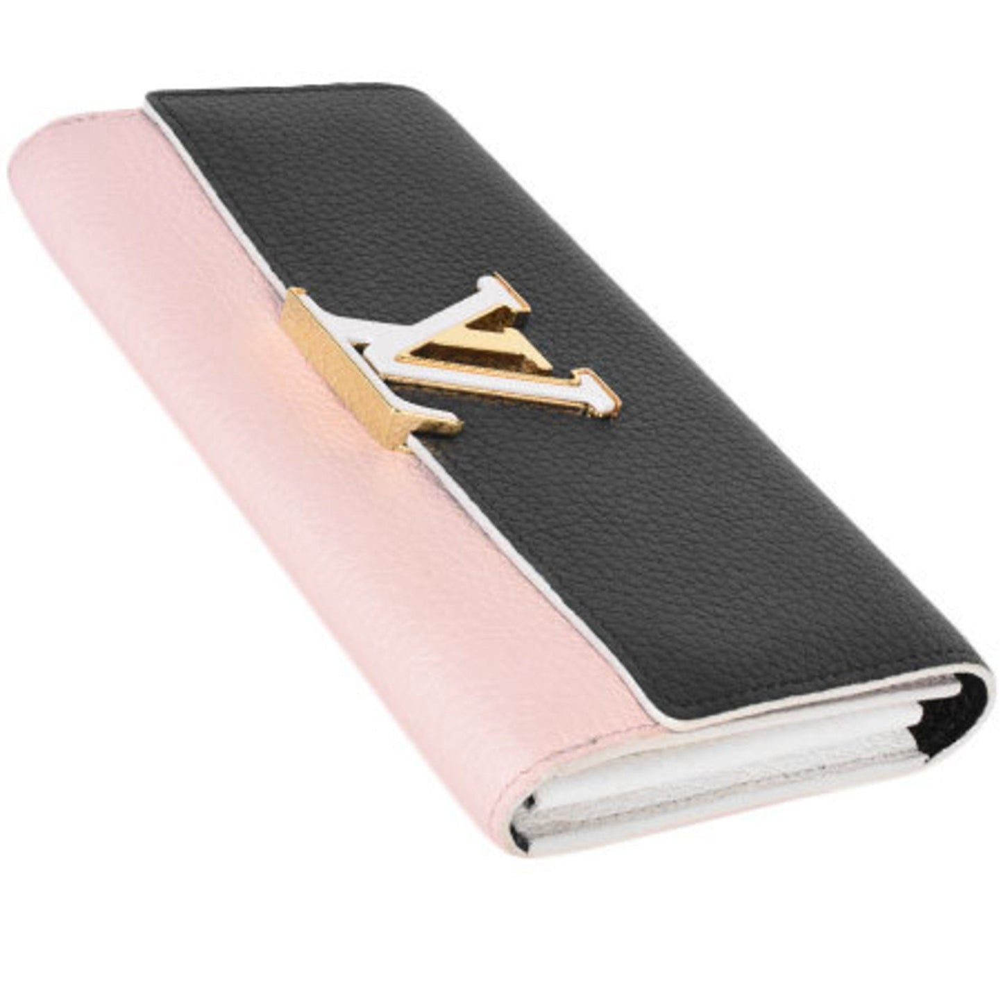 Louis Vuitton Leather Long Wallet (Bi-Fold)