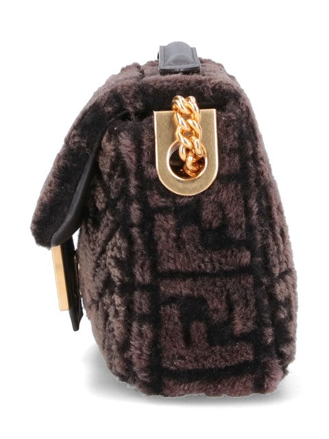 Fendi Women "Baguette Chain Midi" Crossbody Bag