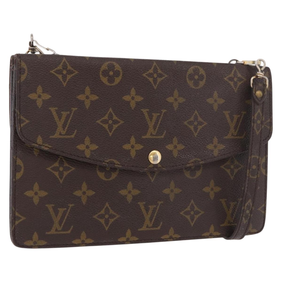 LOUIS VUITTON Monogram Double Rabat Shoulder Bag M51815 LV Auth hk3911
