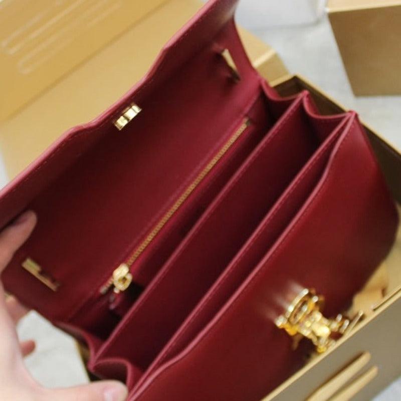 Makersluxe - TB Crossbody Bag Dark Red