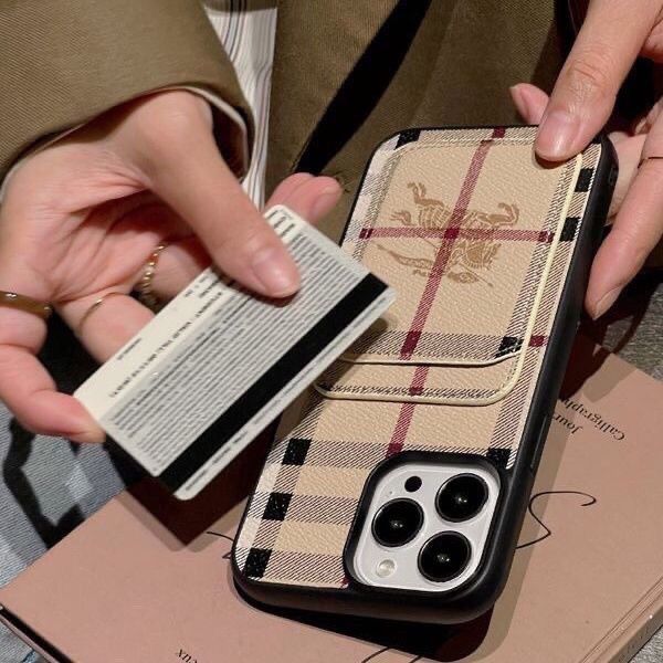 Burberry Style iPhone Case for 12 13 14 15 16 Pro Max Series