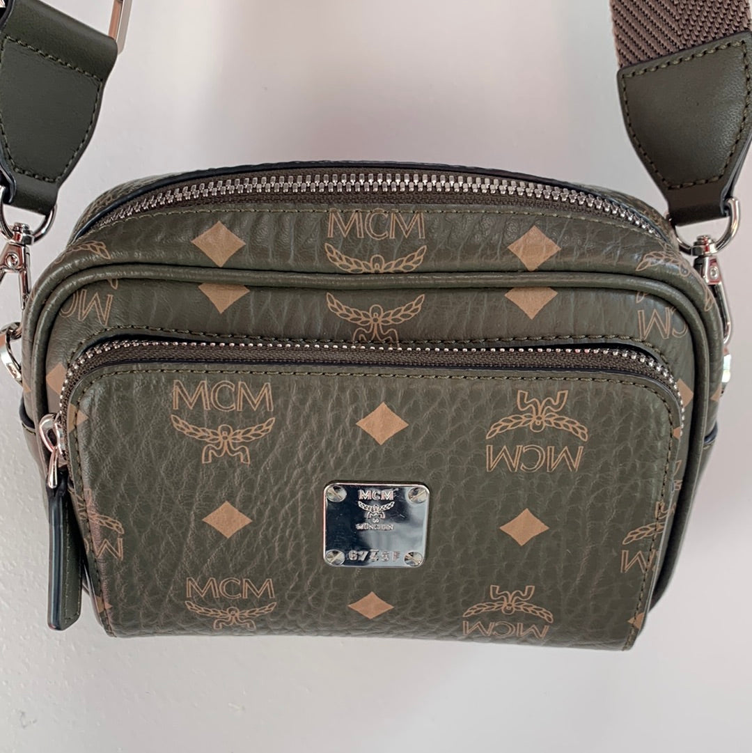 MCM Visetos Klassik Crossbody Belt Bag