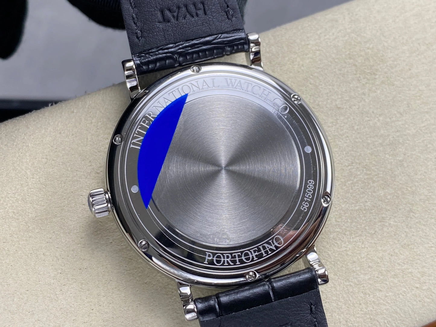 IWC Portofino 41mm Cream Dial Black Crocodile Leather Strap