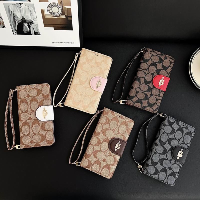 Leather Flip iPhone Case With Card Holder