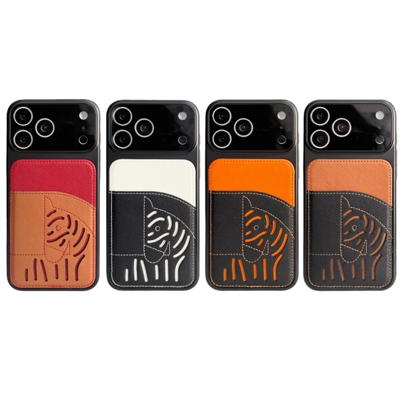 2026 New Premium Leather Card Slot iPhone Case β Limited Edition Year of the Horse