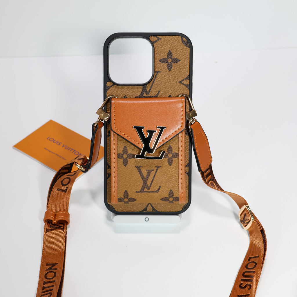 iPhone LV Case Wallet For 1216 / Pro / Pro Max / Plus /