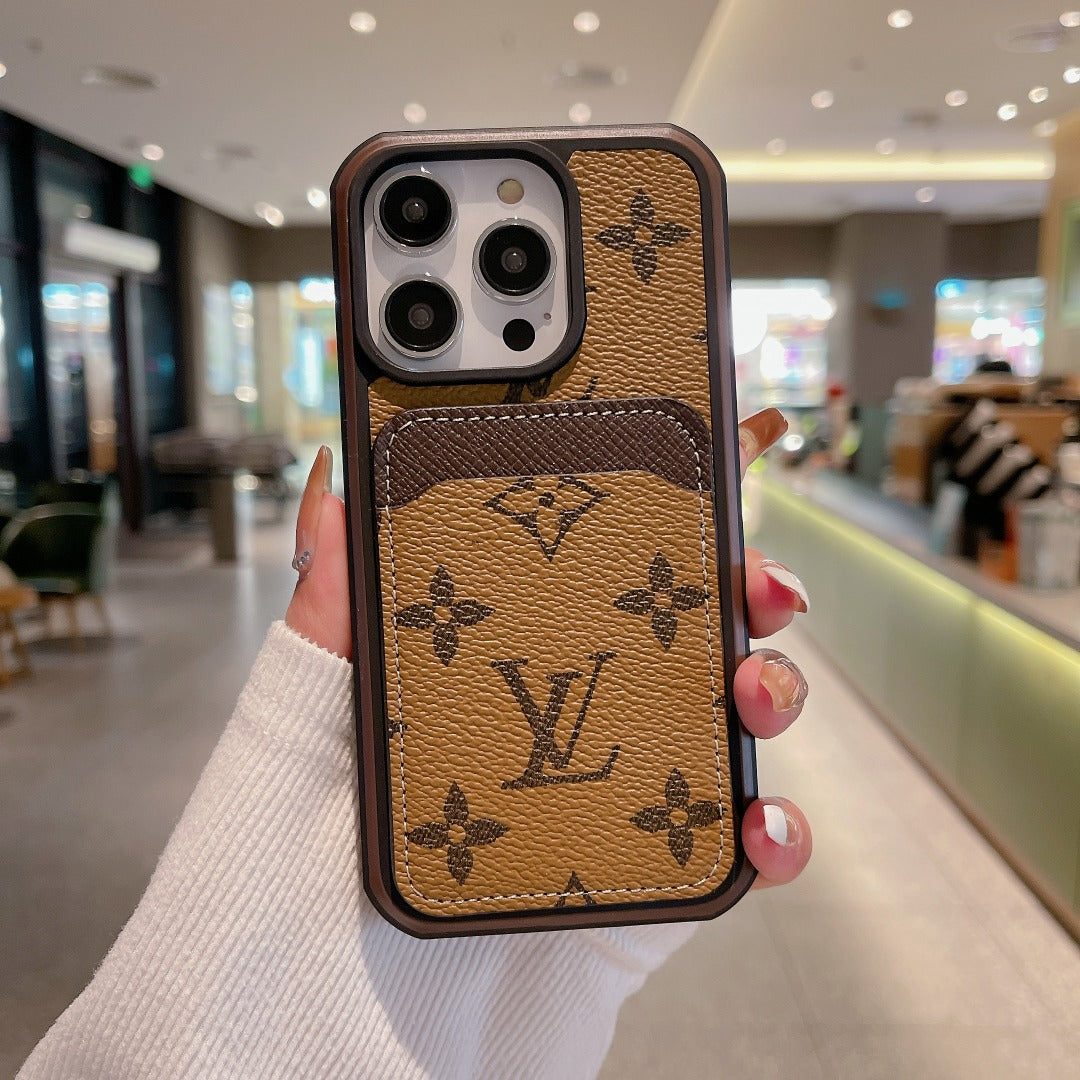 Luxury Phone Case Card Holder for iPhone 16 Pro Max Series