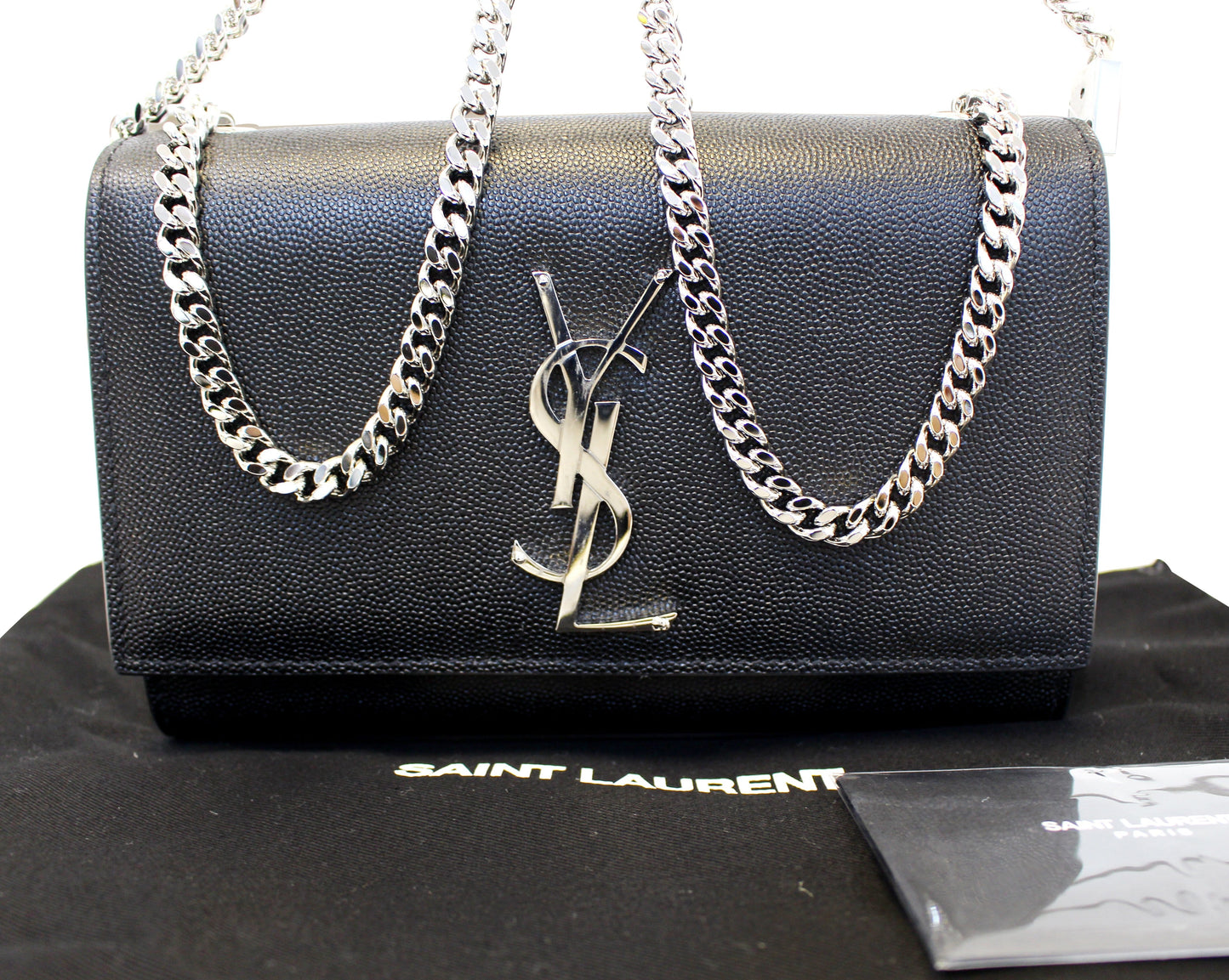 Saint Laurent Kate Leather Black Crossbody Style 3