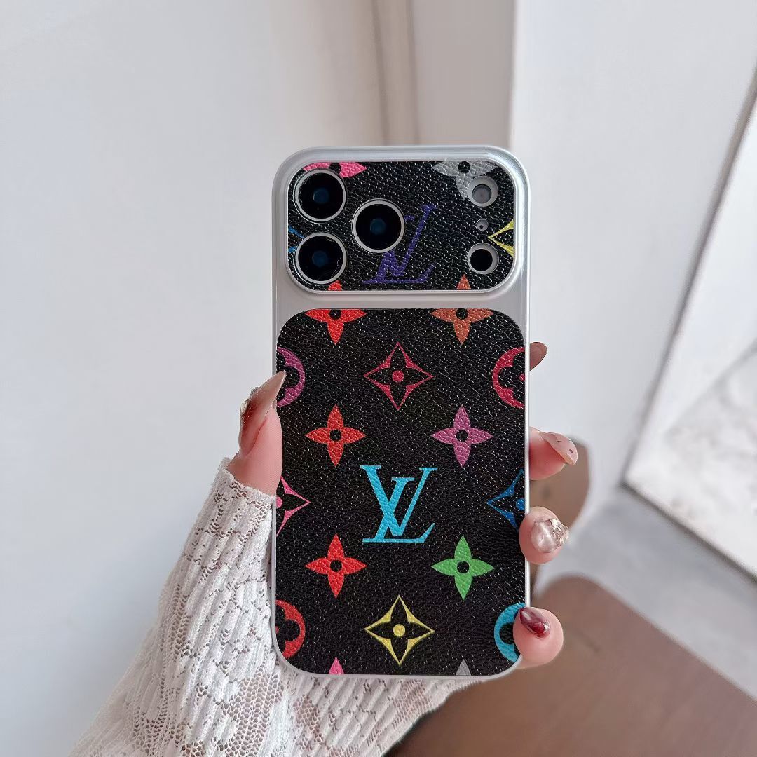 Multicolor Monogram Lv-Style Phone Case For Iphone 13-17 / Pro / Pro Max / Plus / Air / 18 Pro / 18 Pro Max