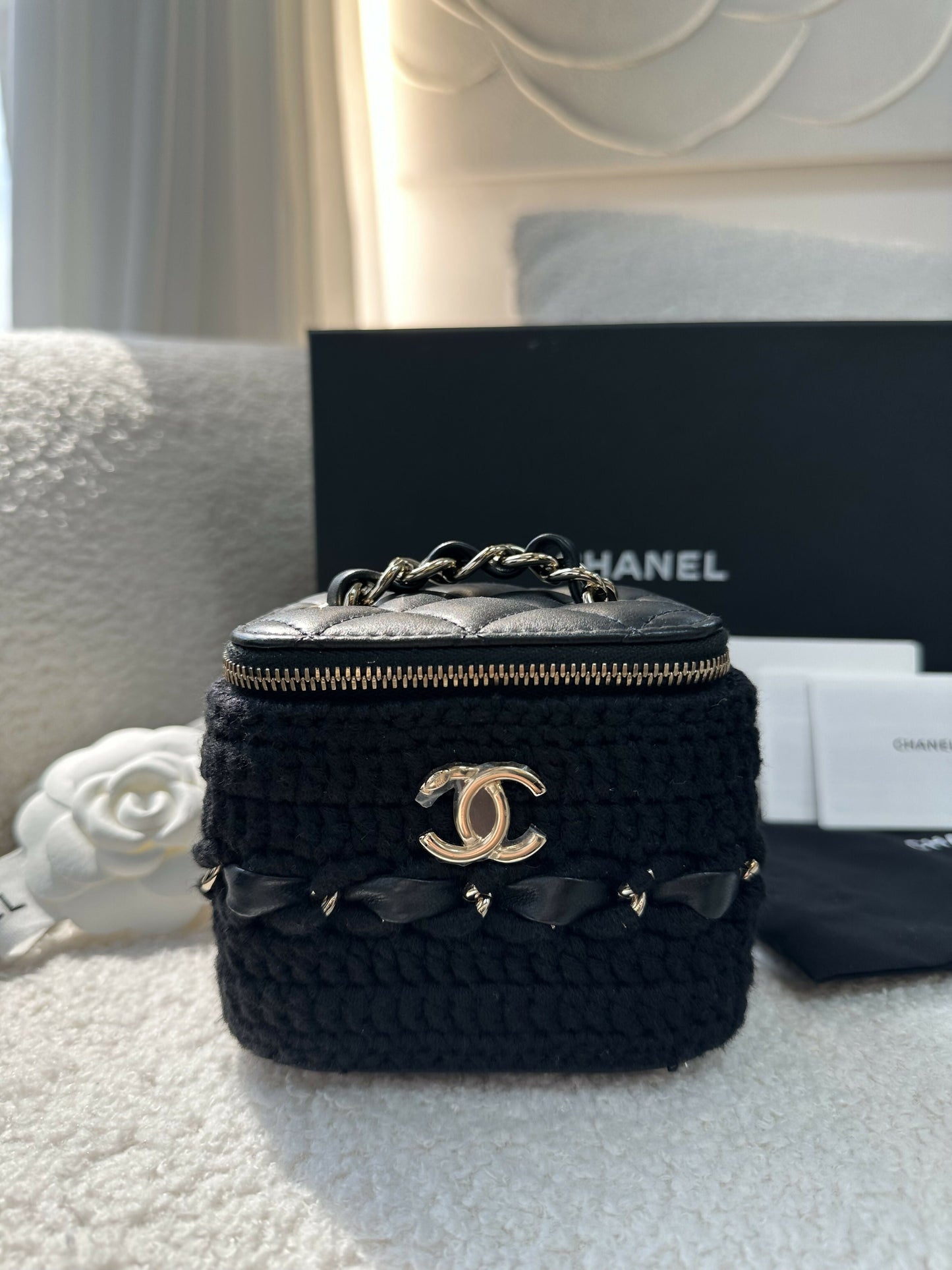 Chanel Vanity Leather Clutch