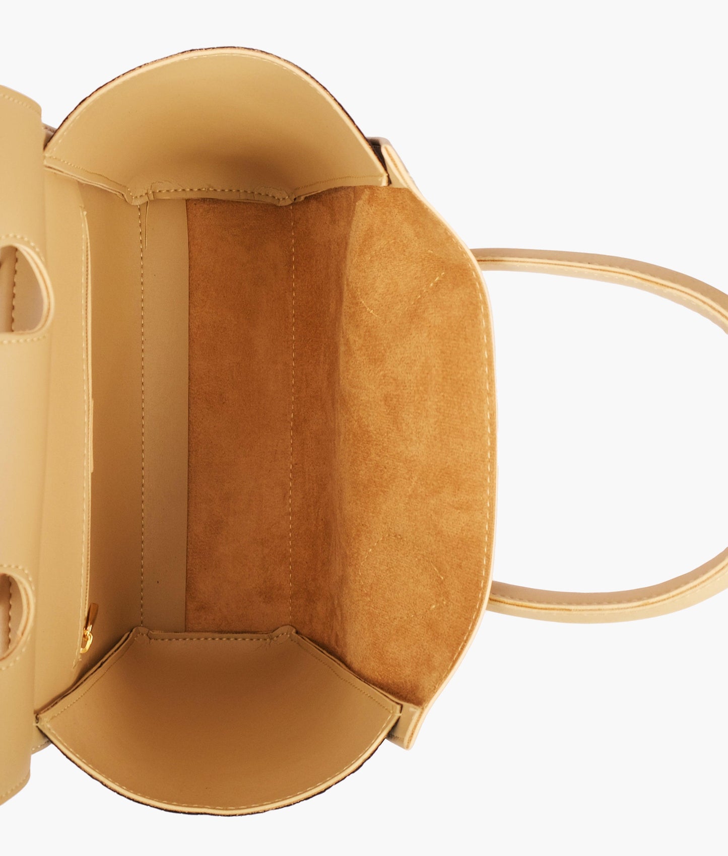 Off-white trapeze handbag