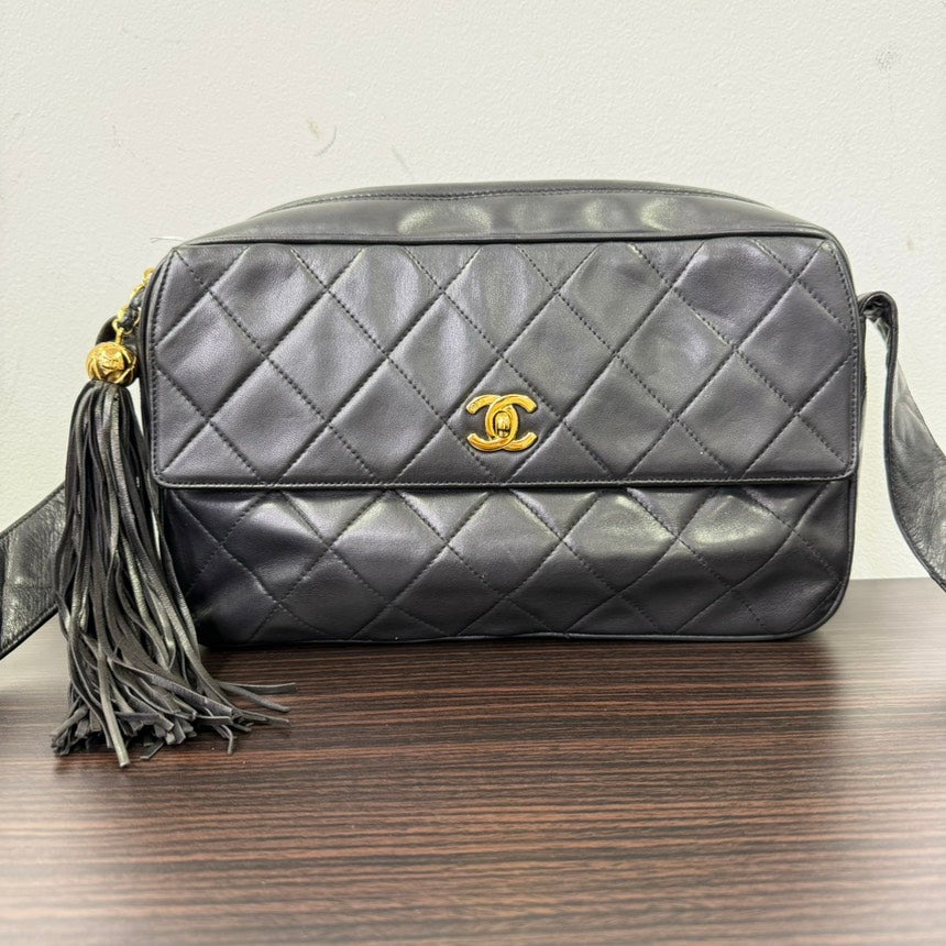 Vintage Chanel Lambskin Camera Tassel Crossbody N4126244