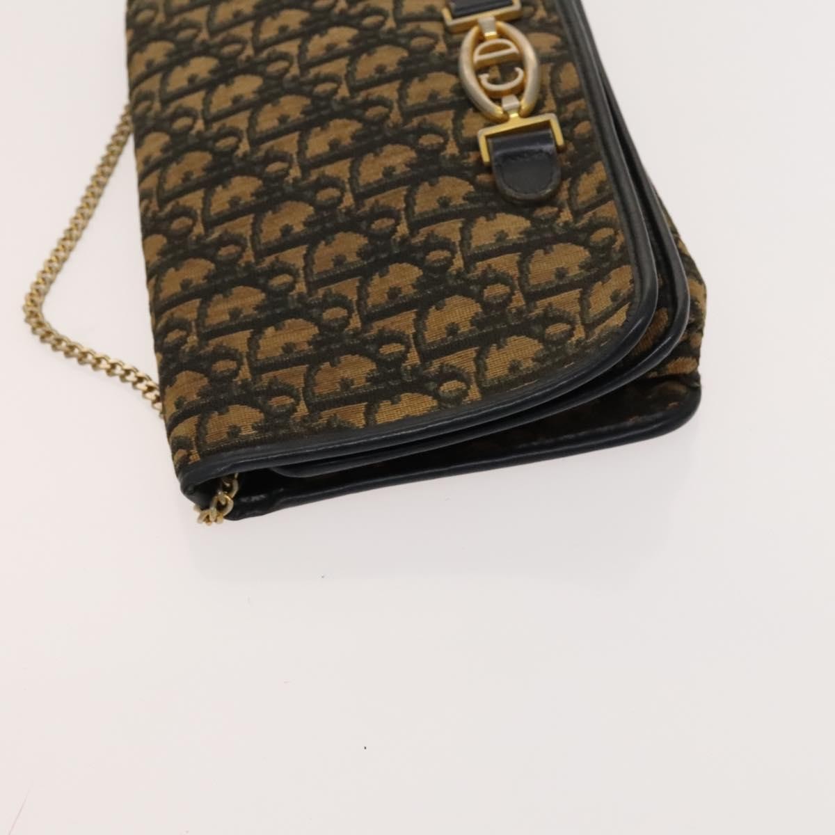 Christian Dior Trotter Shoulder Bag Canvas Brown Canvas Bag Canvas
