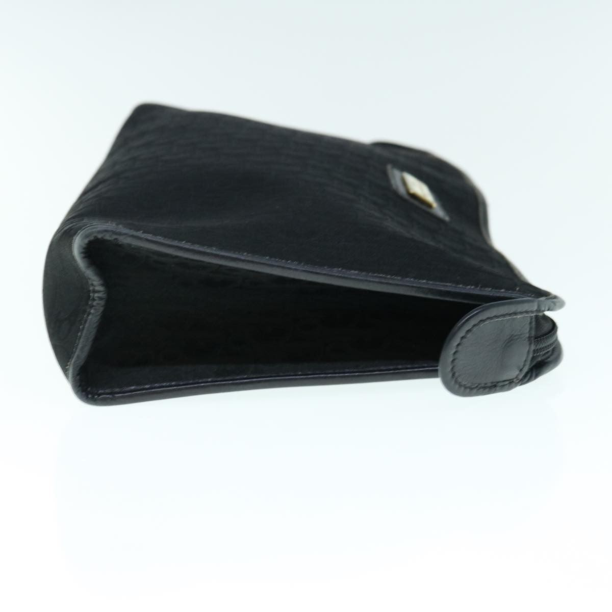 Christian Dior Trotter Pouch Diorissimo Canvas Black Canvas Clutche Pouche Bag Canvas