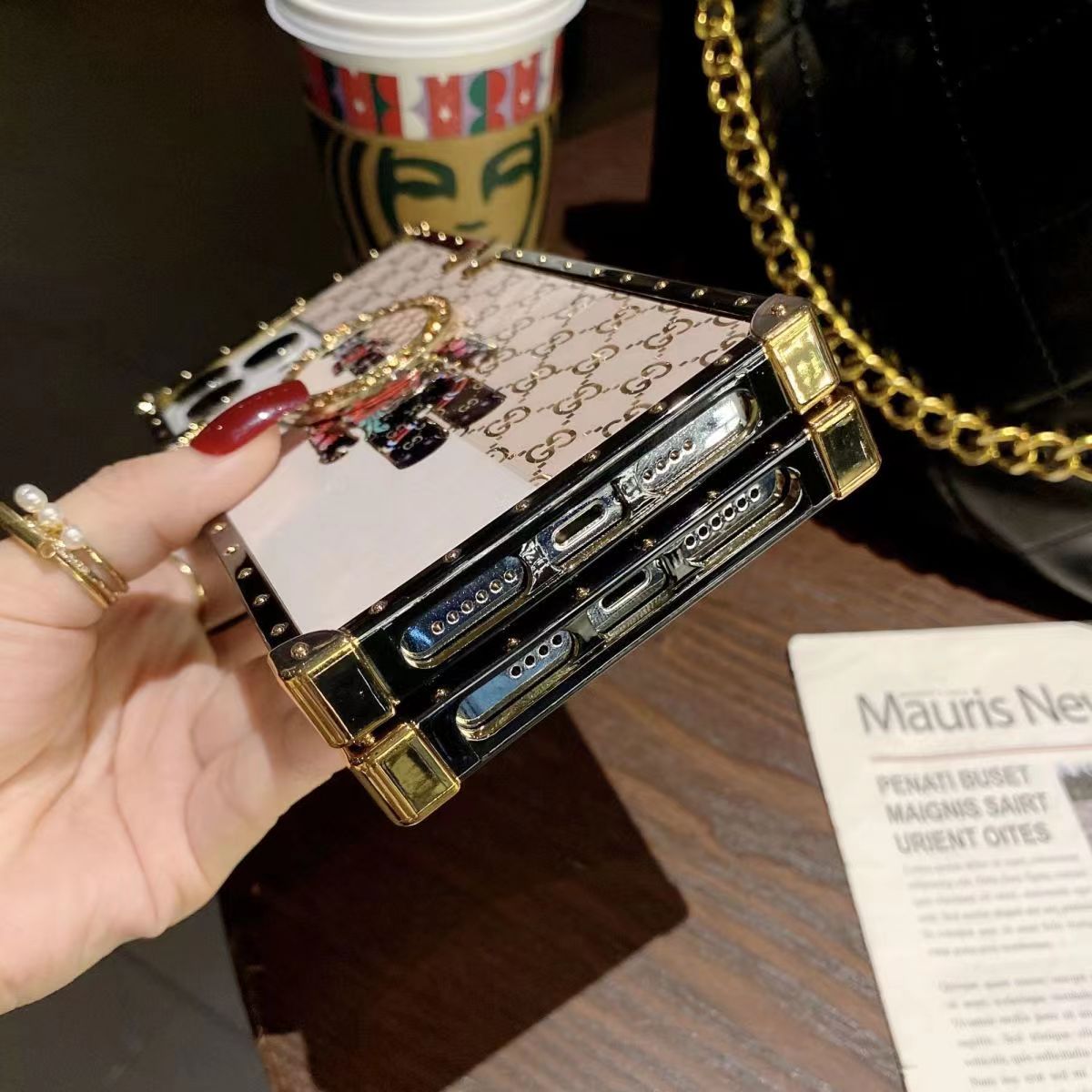 Luxury Square phone case For Samsung
