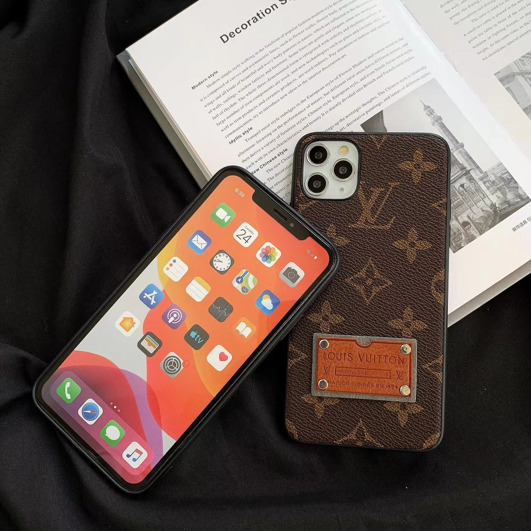 Vintage leather phone case
