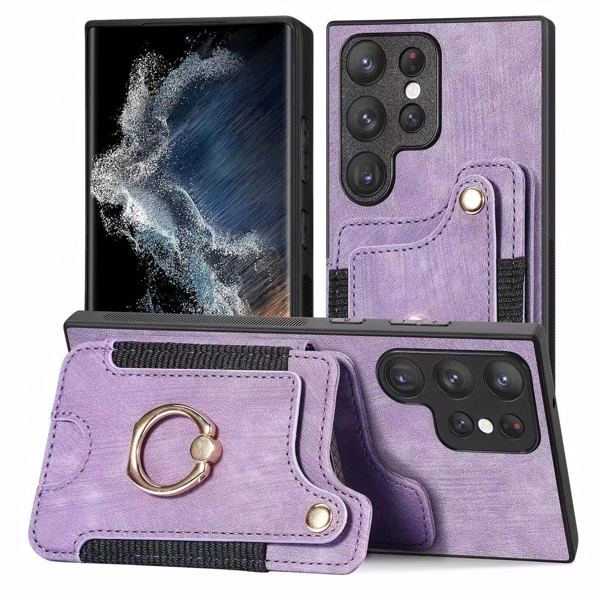 Luxury Leather card phone case FOR SAMSUNG