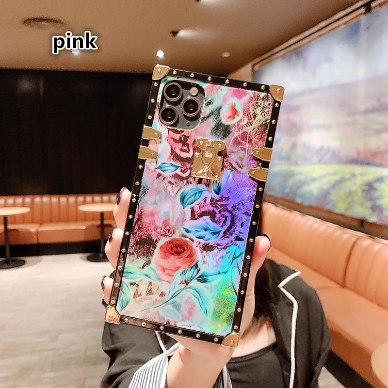 Retro Blu-ray flower lanyard phone case - LVCASE