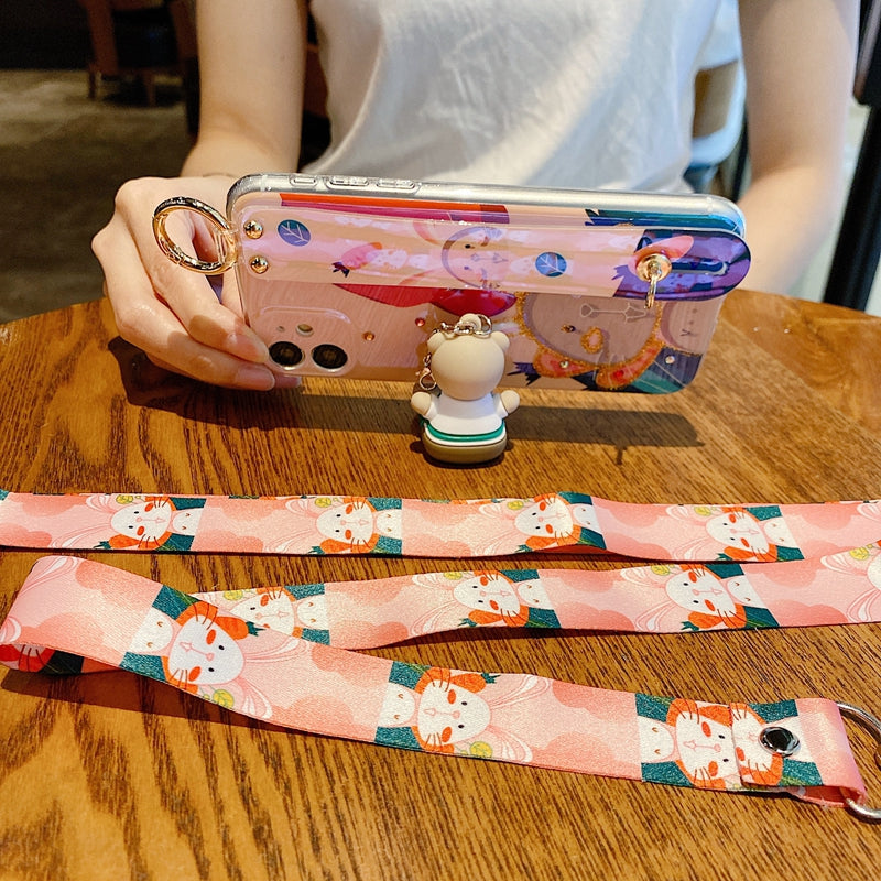 slant straddle back wristband phone case