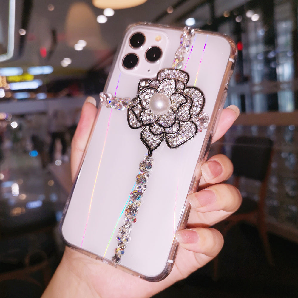 Rhinestone Flower Phone Case
