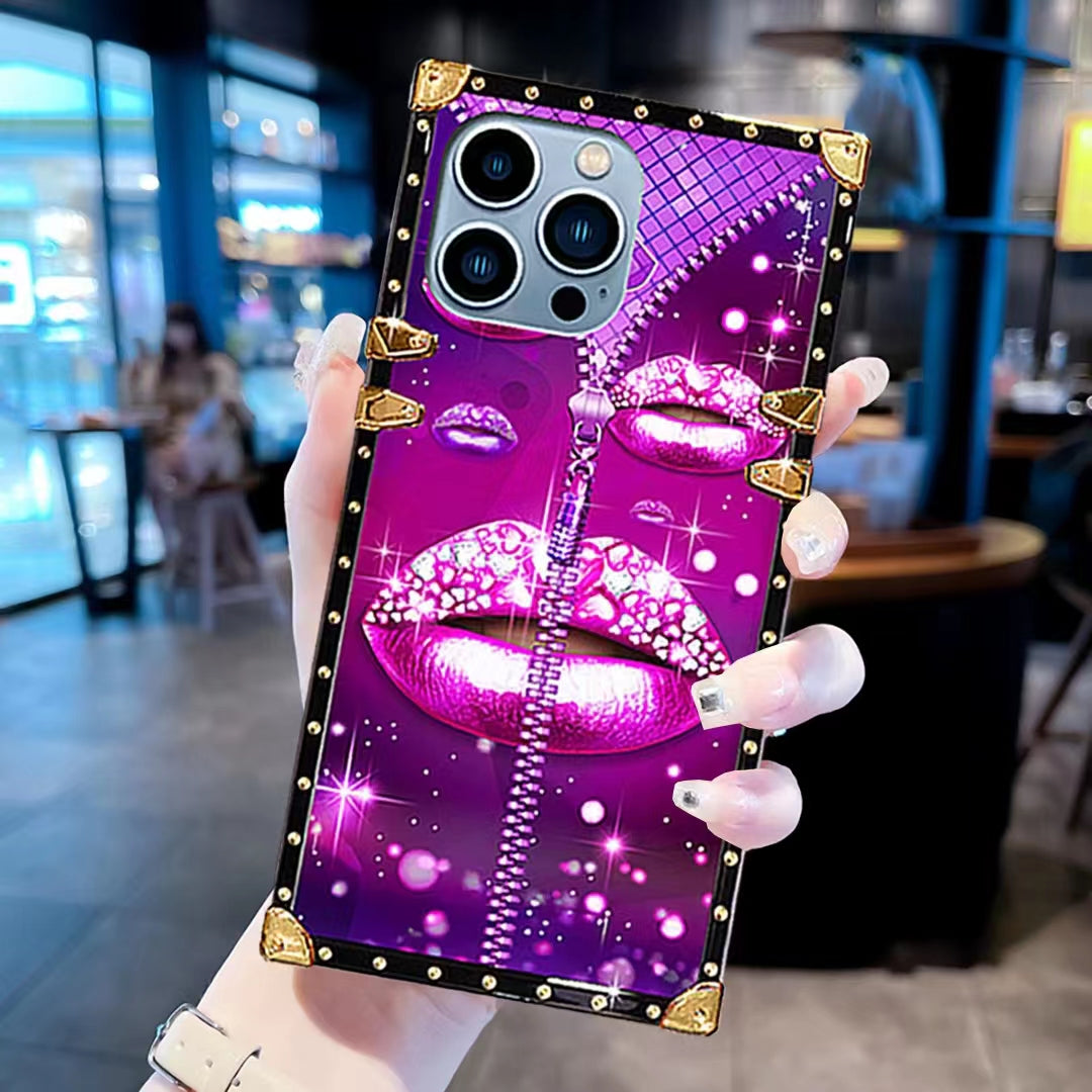 Luxury Diamond Square phone case for samsung