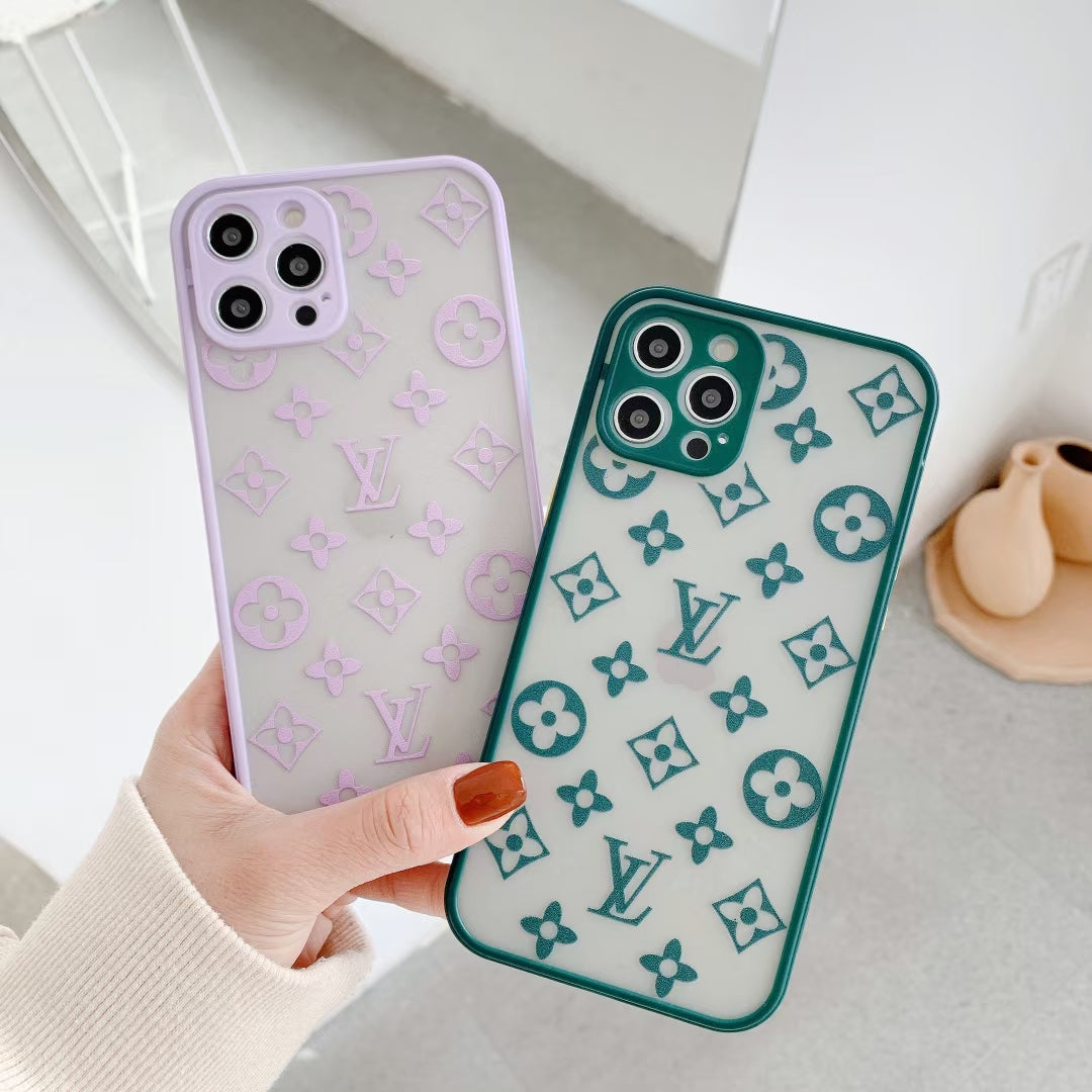 Fashion frosted letter phone case