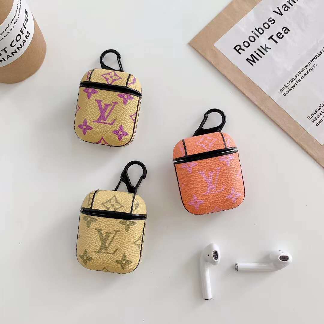 Fashion gradient leather Airpods case