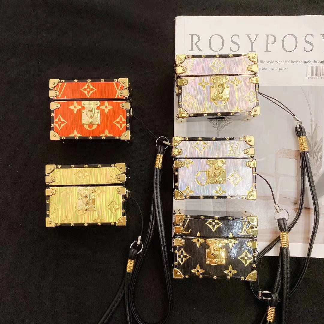 Luxurious printing Square phone case and Airpods case