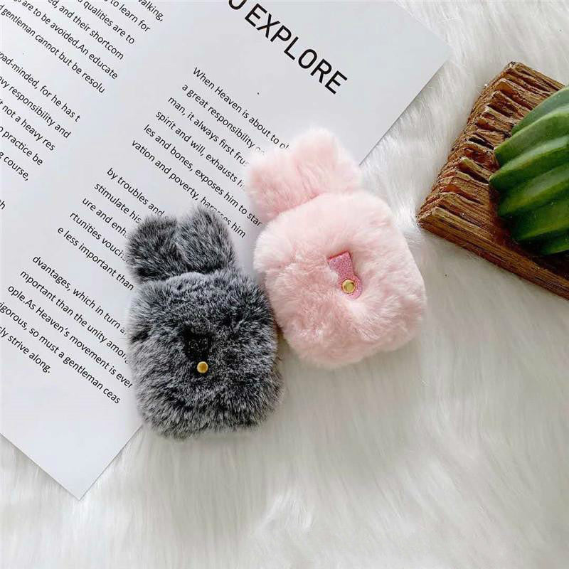 Plush Bunny Airpods case